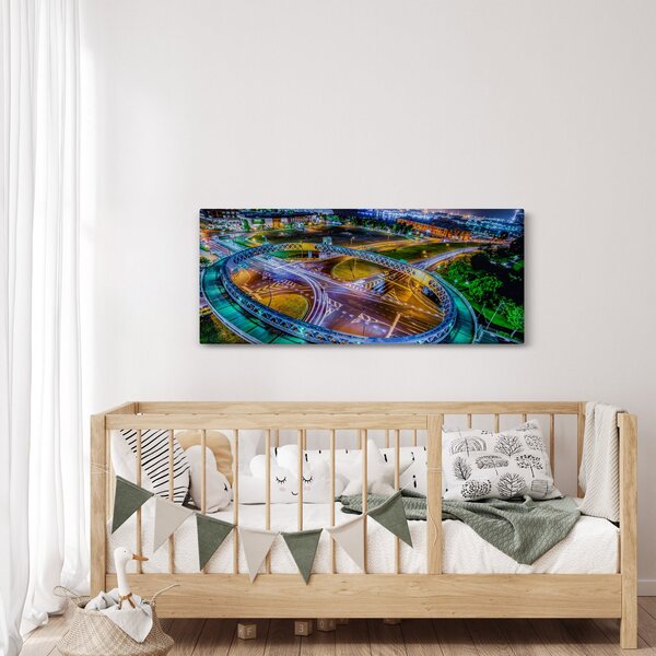 Kép - éjszakai panoráma (120x50 cm)