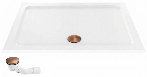 Rea, Akril zuhanytálca Rea Belmond Fehér 80x100, KPL-04372