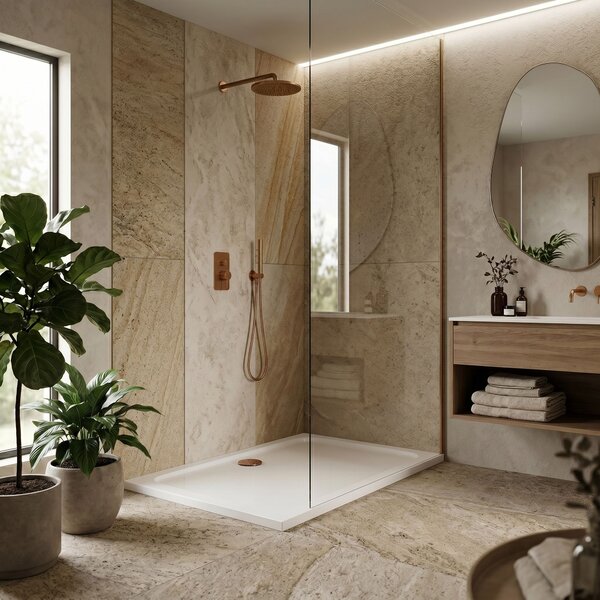 Rea, Akril zuhanytálca Rea Belmond Fehér 80x100, KPL-04372