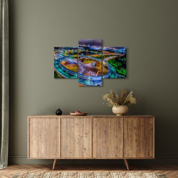 Kép - éjszakai panoráma (90x60 cm)