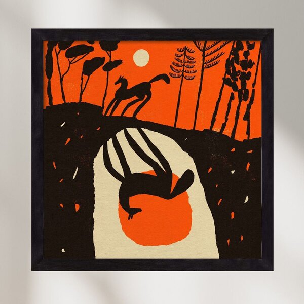 Sunset shadow - falikép keretben | artbridge