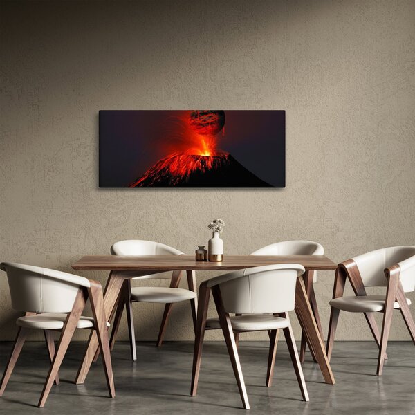 Egy vulkán képe (120x50 cm)