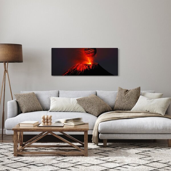 Egy vulkán képe (120x50 cm)
