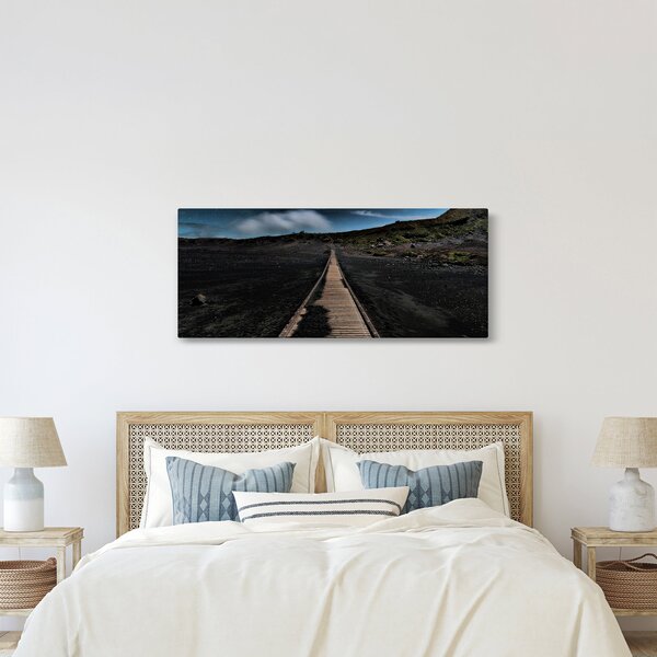 Egy kép a fa útról alkonyatkor (120x50 cm)