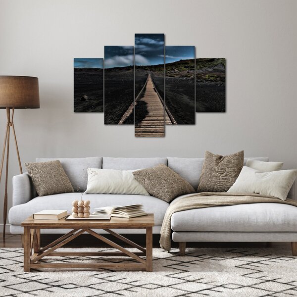 Egy kép a fa útról alkonyatkor (150x105 cm)