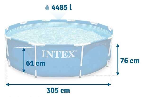Intex Metal Frame 305x76cm Fémvázas medence (28200NP)