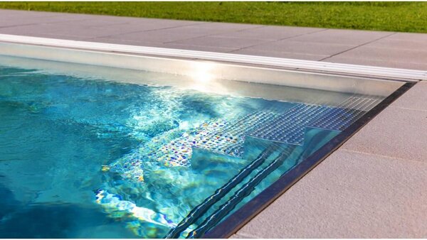 Inox rozsdamentes acél medence 7,00 x 3,00 x 1,4 méter