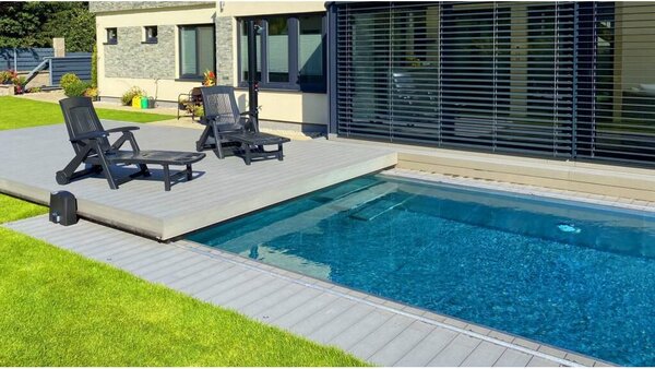 Inox rozsdamentes acél medence 7,00 x 3,00 x 1,4 méter