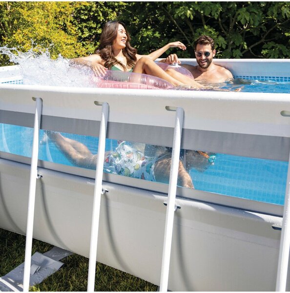 Intex MetalPrism Set Vision négyszögletű medence 400 x 200 x 120 cm (26770)