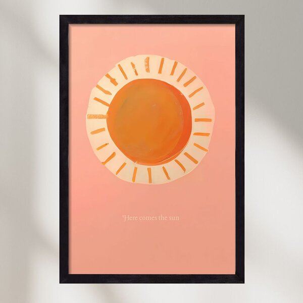 Here comes the sun - falikép keretben | artbridge