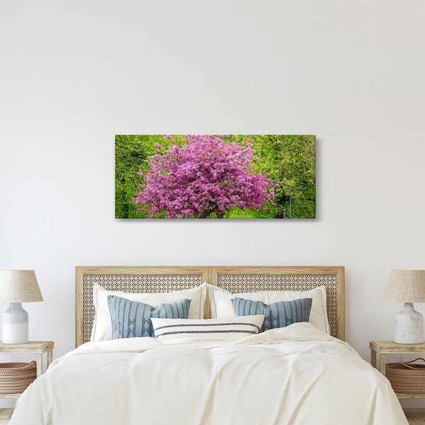 A réten virágzó fa képe (120x50 cm)