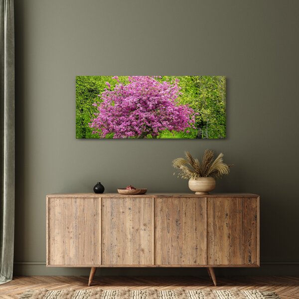 A réten virágzó fa képe (120x50 cm)