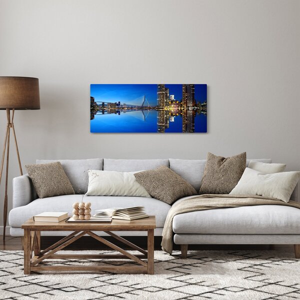 Kép - éjszaka Rotterdam (120x50 cm)
