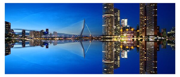 Kép - éjszaka Rotterdam (120x50 cm)