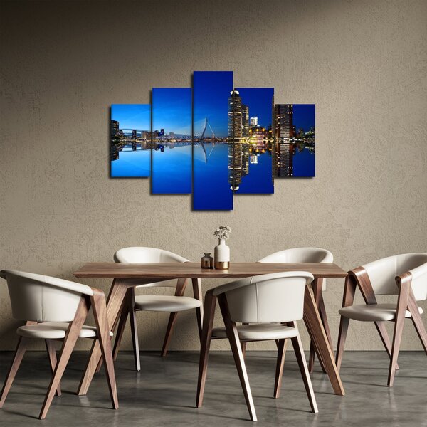 Kép - éjszaka Rotterdam (150x105 cm)