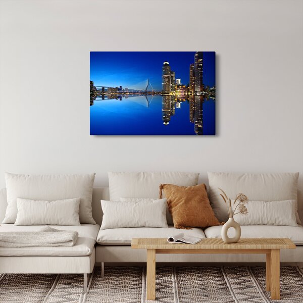 Kép - éjszaka Rotterdam (90x60 cm)