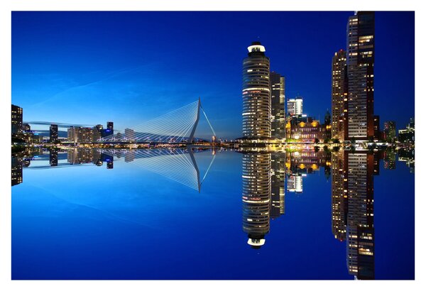 Kép - éjszaka Rotterdam (90x60 cm)