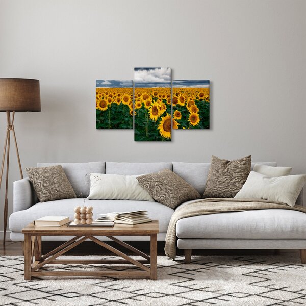 Napraforgó mező képe (90x60 cm)