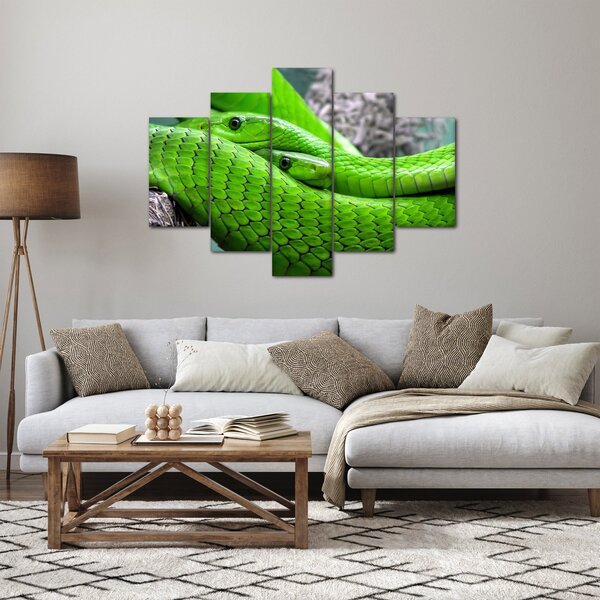 Zöld kígyók képe (150x105 cm)