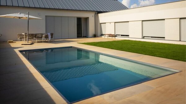 Inox rozsdamentes acél medence 6,00 x 3,00 x 1,4 méter