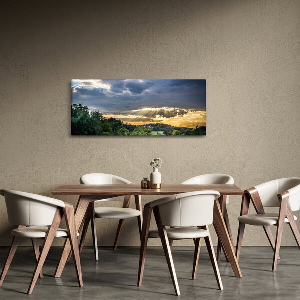 Tájkép sugarakkal (120x50 cm)
