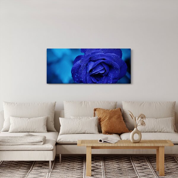 Kék rózsa képe (120x50 cm)