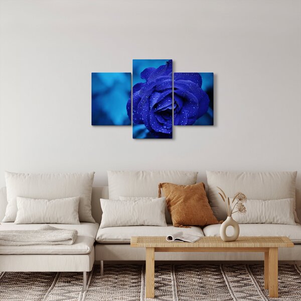 Kék rózsa képe (90x60 cm)