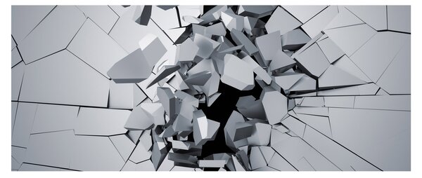 3D absztrakciós kép (120x50 cm)