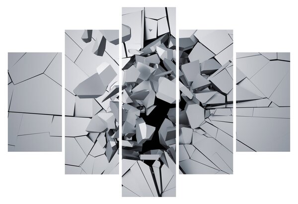 3D absztrakciós kép (150x105 cm)