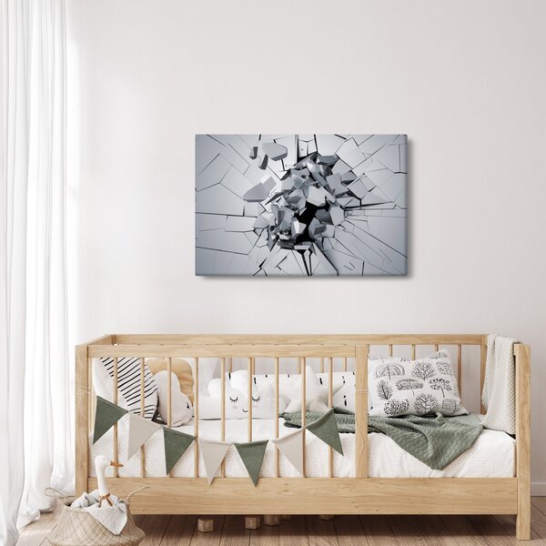 3D absztrakciós kép (90x60 cm)