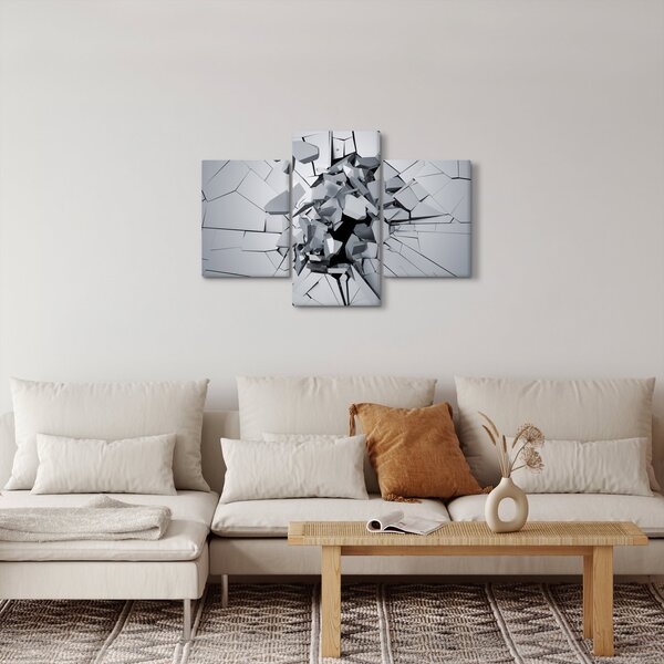 3D absztrakciós kép (90x60 cm)