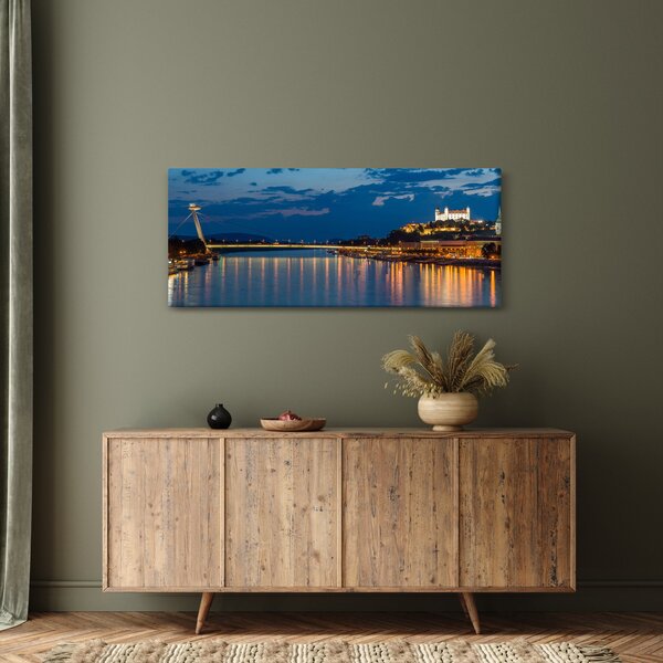 Pozsony képe várral (120x50 cm)