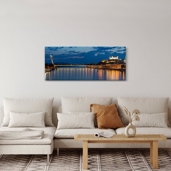 Pozsony képe várral (120x50 cm)