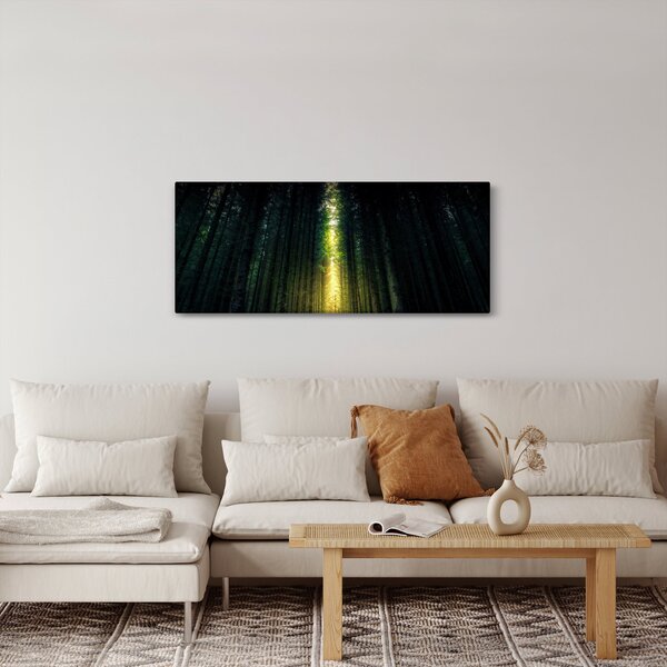 Sötét erdő képe (120x50 cm)