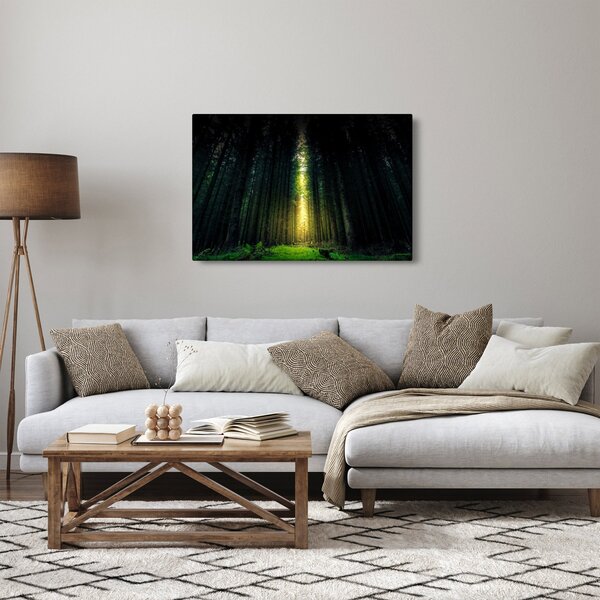 Sötét erdő képe (90x60 cm)