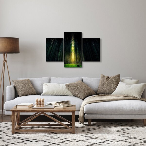 Sötét erdő képe (90x60 cm)
