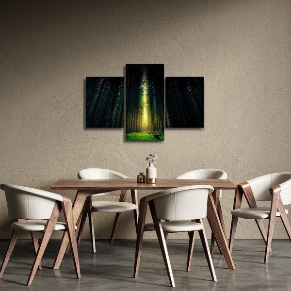 Sötét erdő képe (90x60 cm)