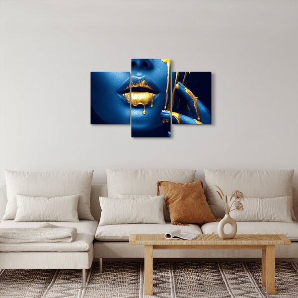 Egy emberi arc kép (90x60 cm)