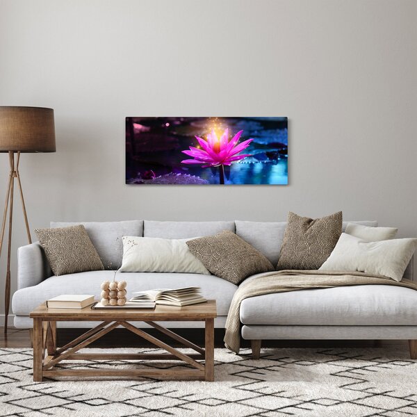 Tavirózsa a vízen képe (120x50 cm)