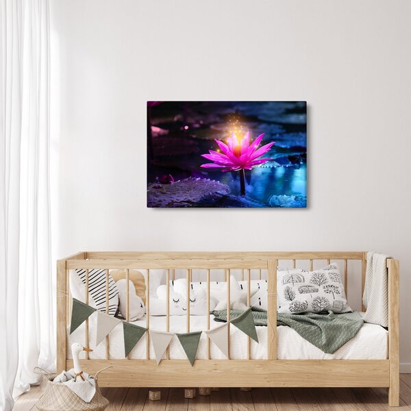 Tavirózsa a vízen képe (90x60 cm)