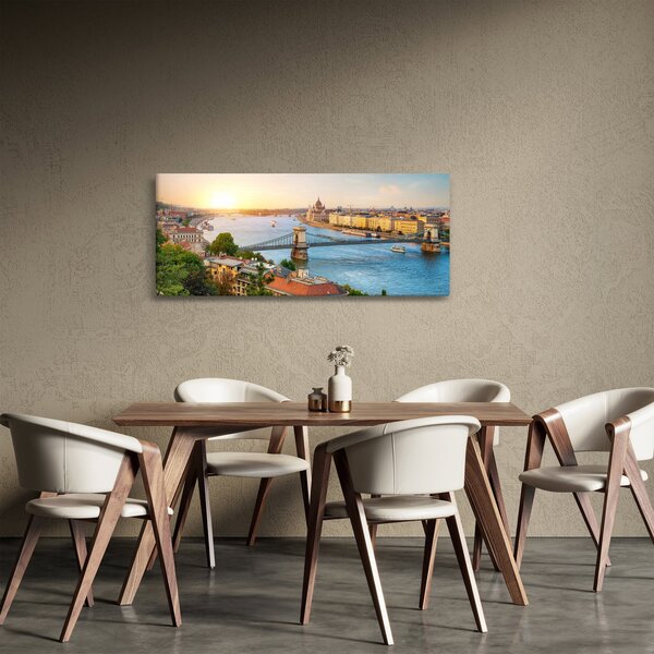 Budapest képe folyóval (120x50 cm)