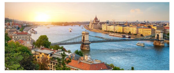 Budapest képe folyóval (120x50 cm)