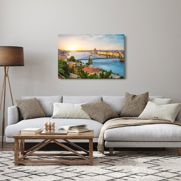 Budapest képe folyóval (90x60 cm)