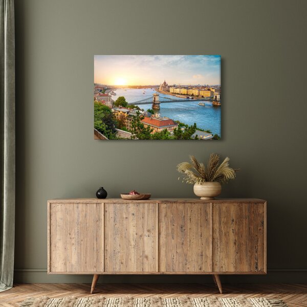 Budapest képe folyóval (90x60 cm)