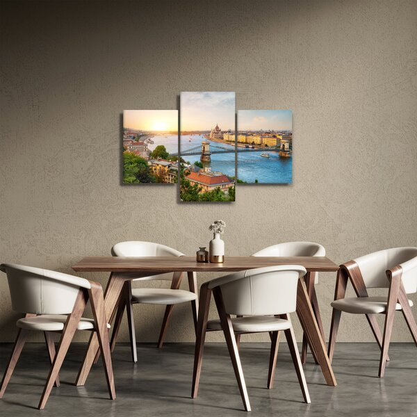 Budapest képe folyóval (90x60 cm)
