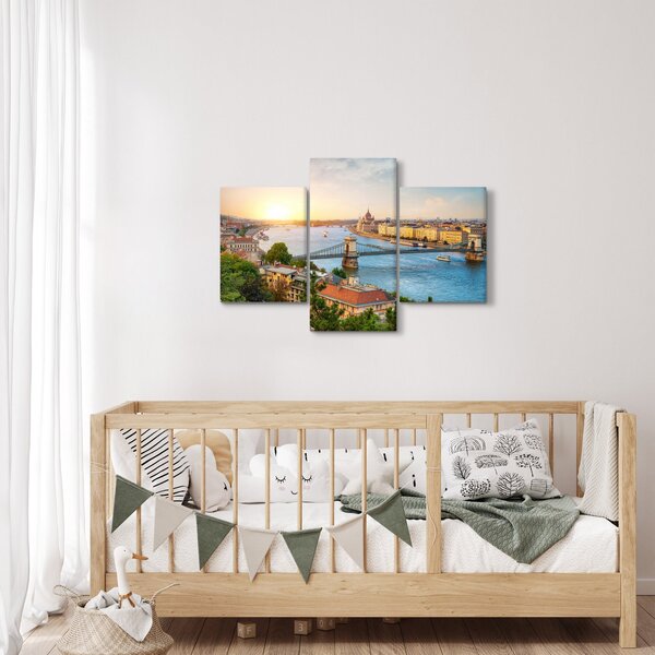 Budapest képe folyóval (90x60 cm)