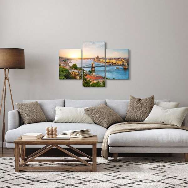 Budapest képe folyóval (90x60 cm)
