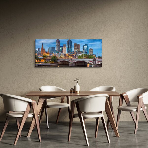 Melbourne város képe (120x50 cm)