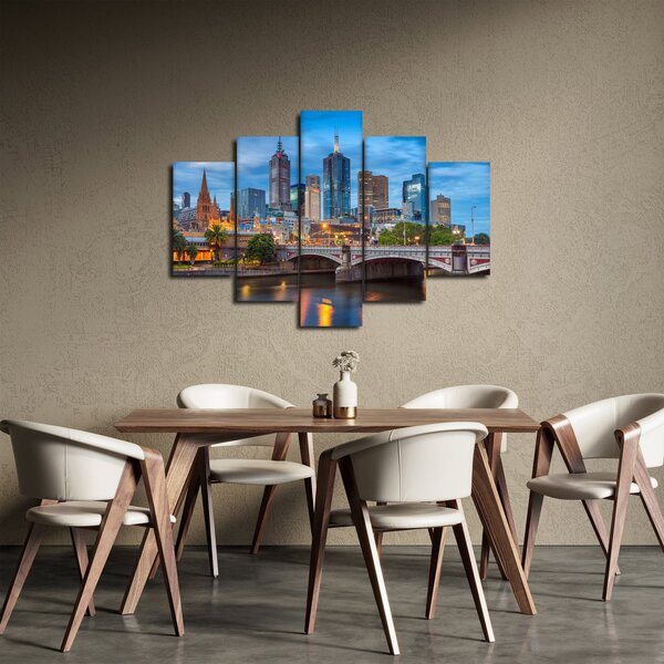 Melbourne város képe (150x105 cm)