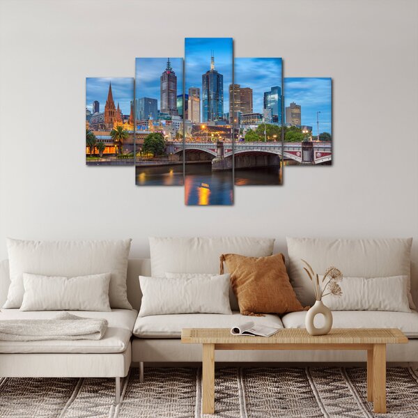 Melbourne város képe (150x105 cm)